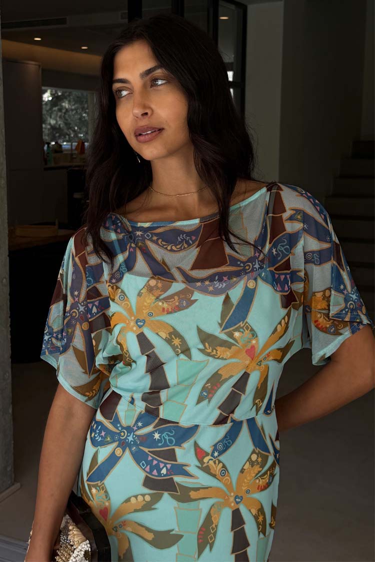 Azura Palms Mesh Tilly Dress