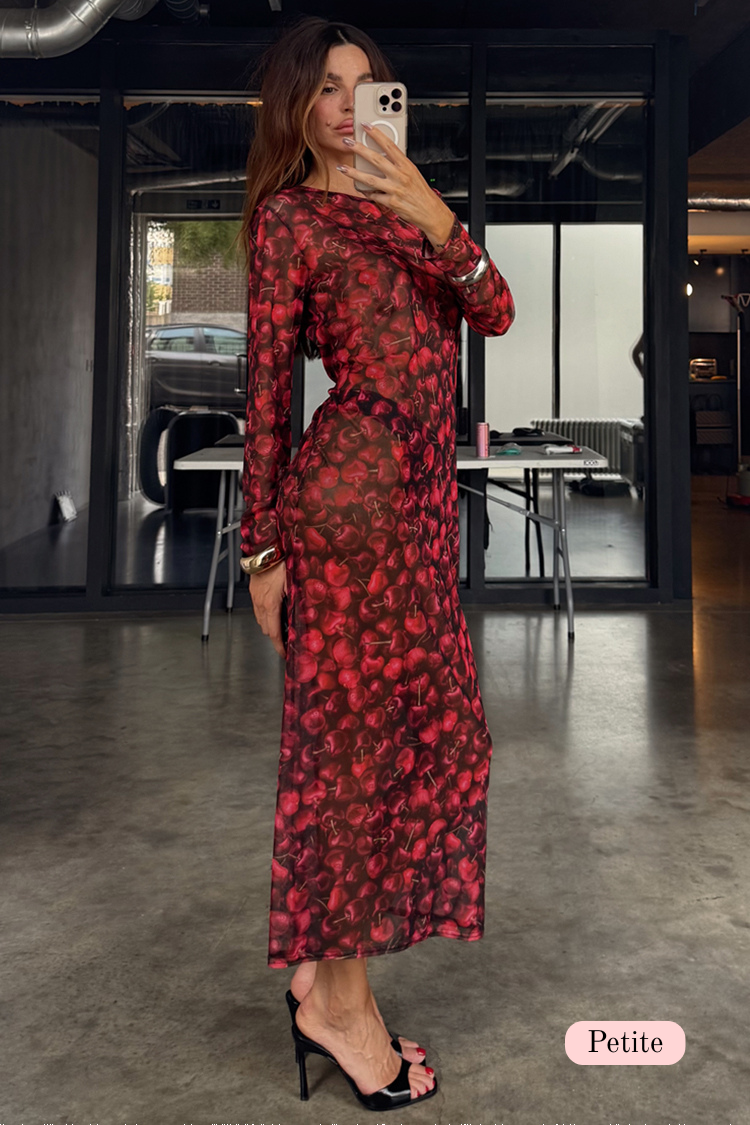 Cherry Mesh Soho Dress Petite