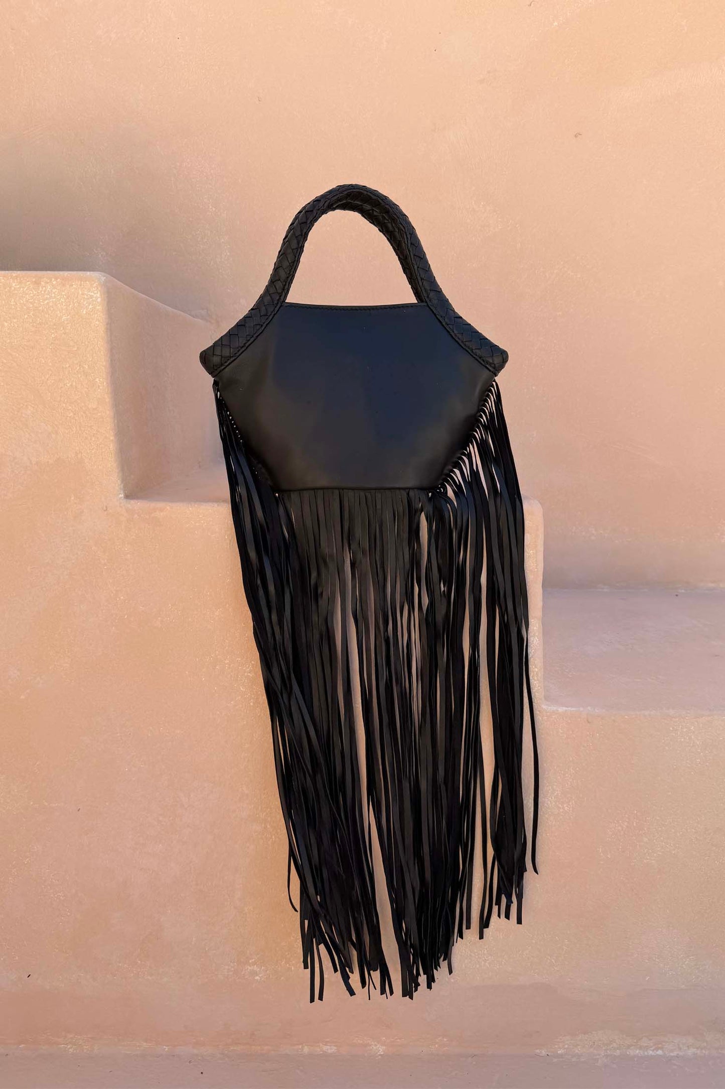 Leather Fringe Bag