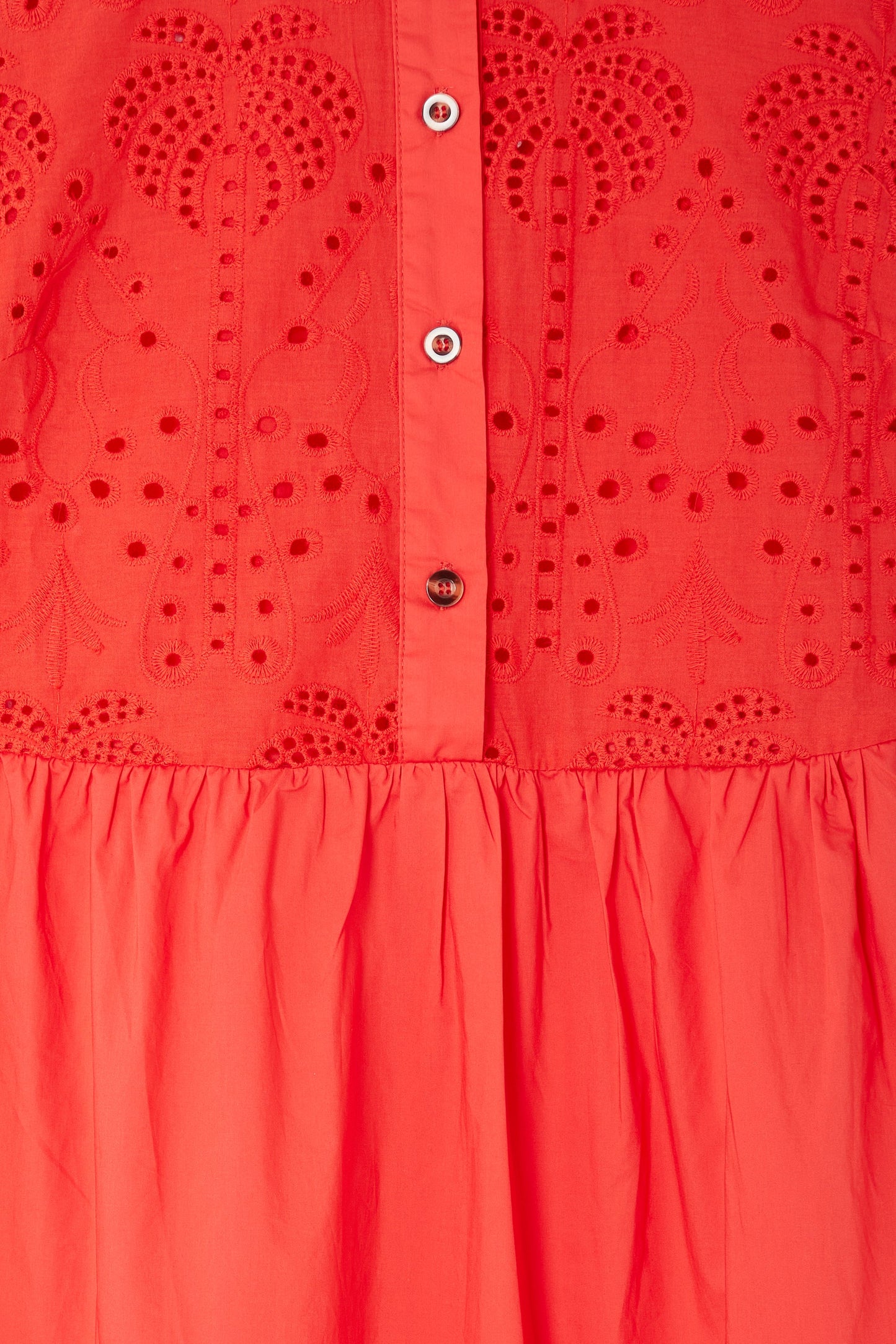 Red Palm Broderie Hayley Dress