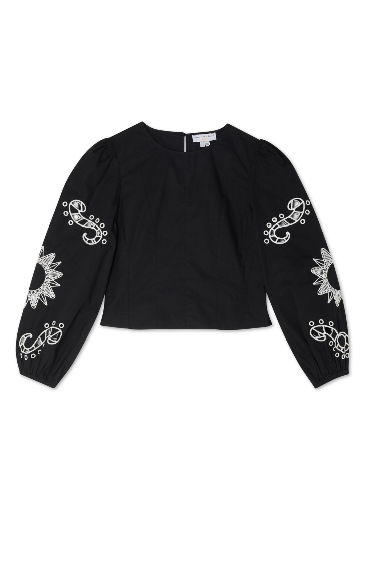 Black Enchanted Lillie Top