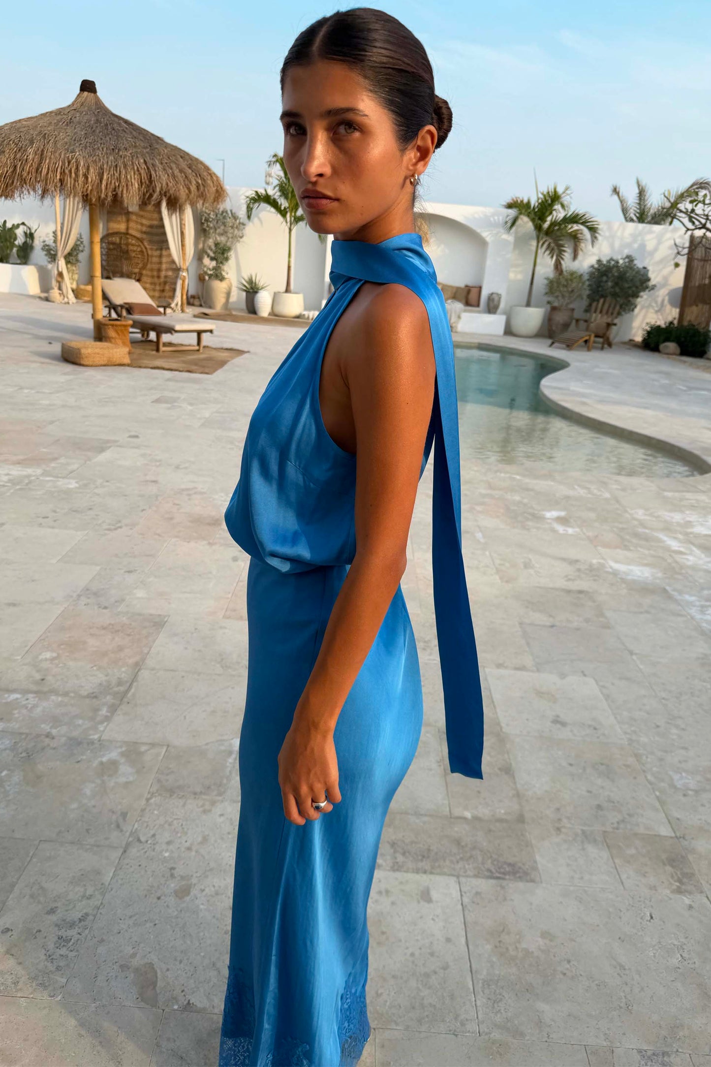Cobalt Lily Top
