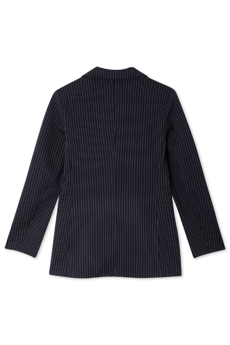Navy Pinstripe Taylor Blazer