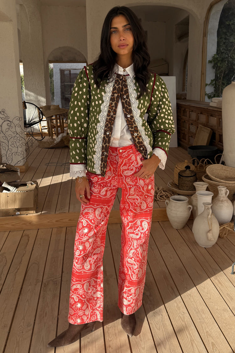 Red Bandana Jeans