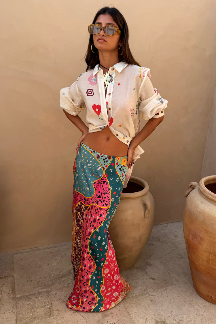 Pastel Morocco Dorris Skirt Petite